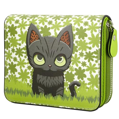 Bb-Green Cat Floral