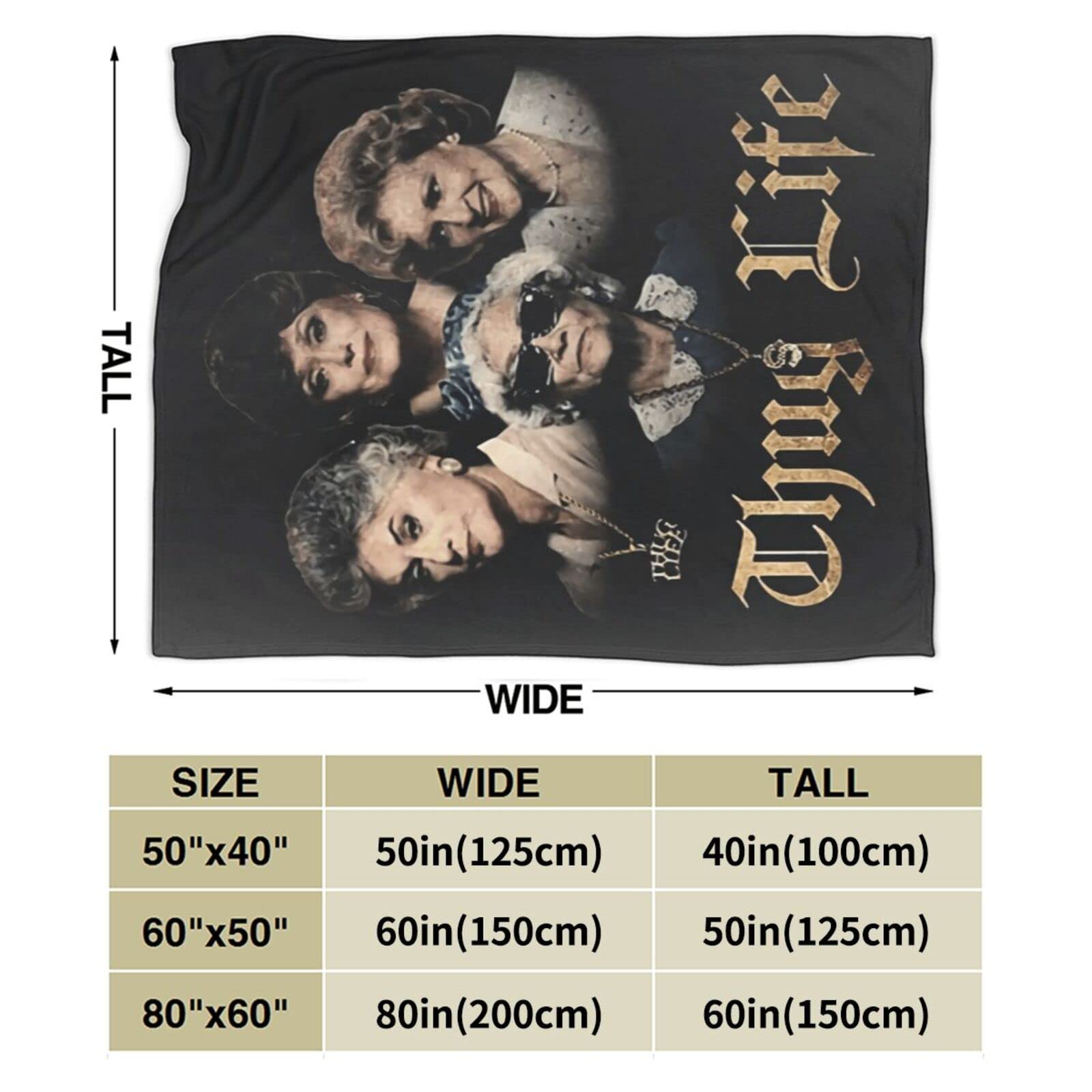 TOUFA Ultra-Soft Flannel Blanket 60''x50'' - Cozy Plush Throw for Living Room, Couch, Bed & Travel - All Season Warmth - Perfect for Netflix Nights & Camping - Black