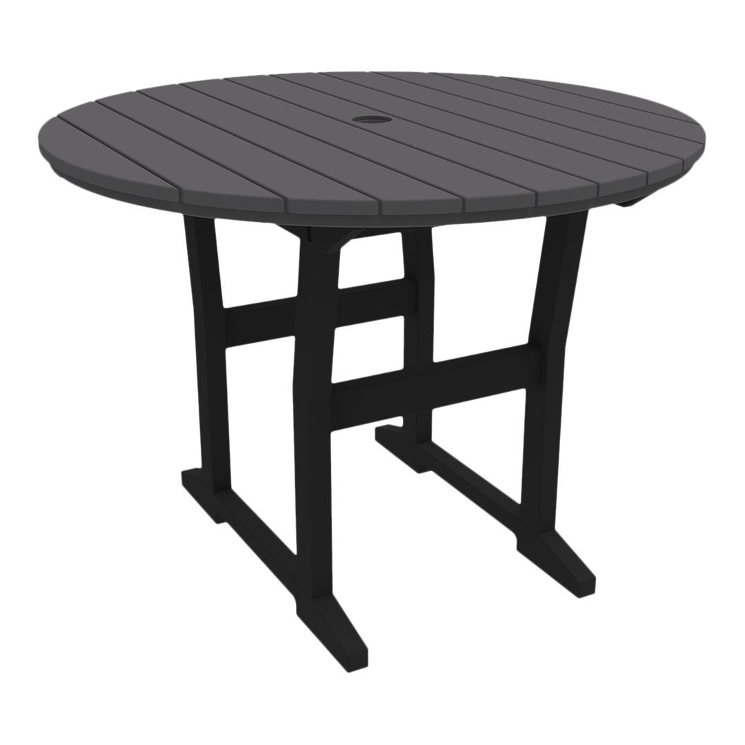 Coastline Cafe Round Dining Table - 36 Inch Modern Kitchen Table for Small Spaces, Breakfast Nook & Apartment - Perfect for Coffee Shops, Restaurants & Home Decor