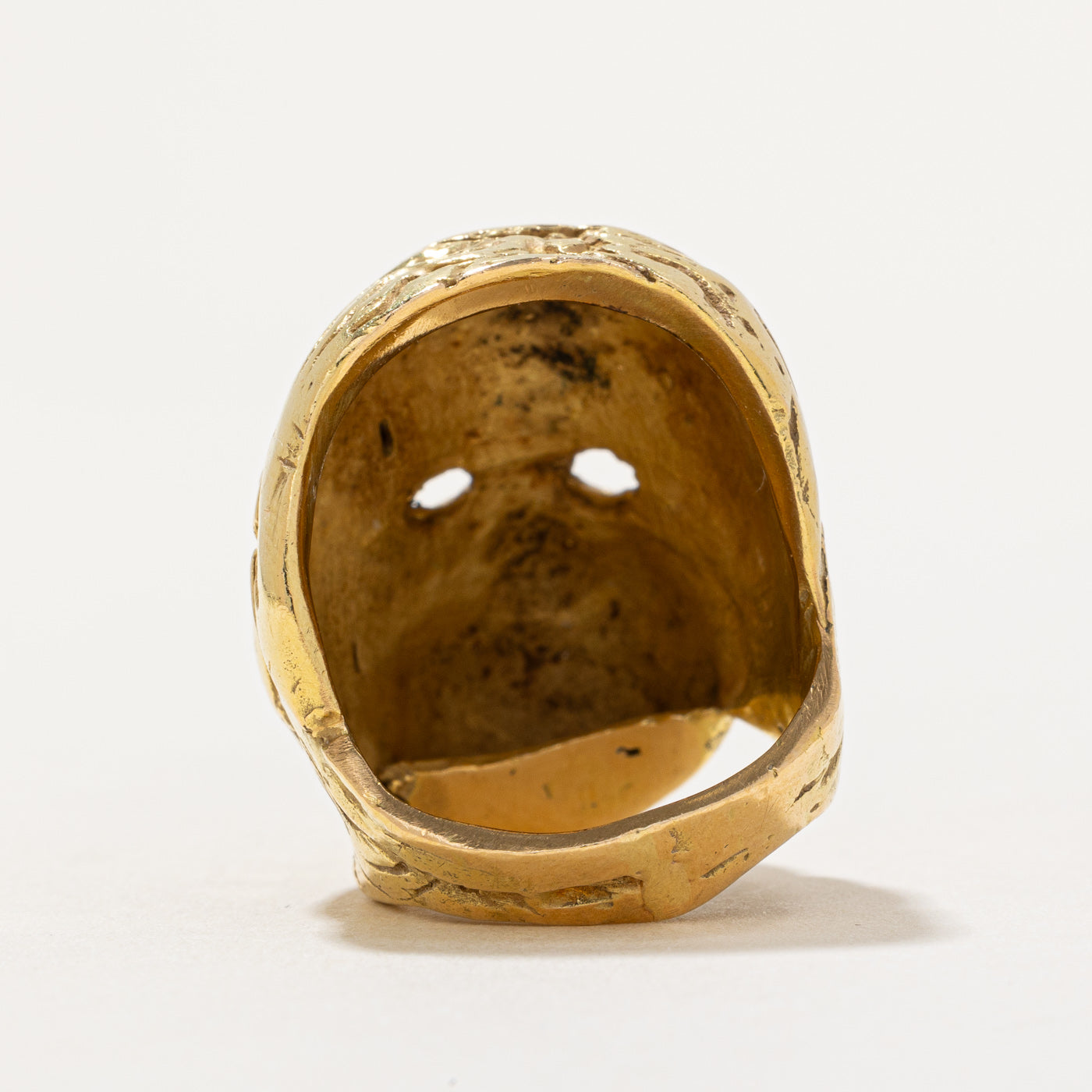 18K Yellow Gold Custom Portrait Ring - Size 5 - Personalized Memorial Jewelry for Loved Ones | Perfect for Anniversaries, Gifts & Keepsakes