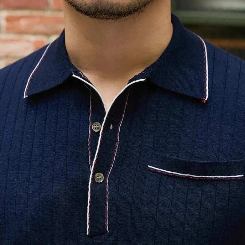 Vintage Old Money Polo Shirt - Classic English Style Cotton T-Shirt for Men | Perfect for Golf, Business Casual & Preppy Fashion