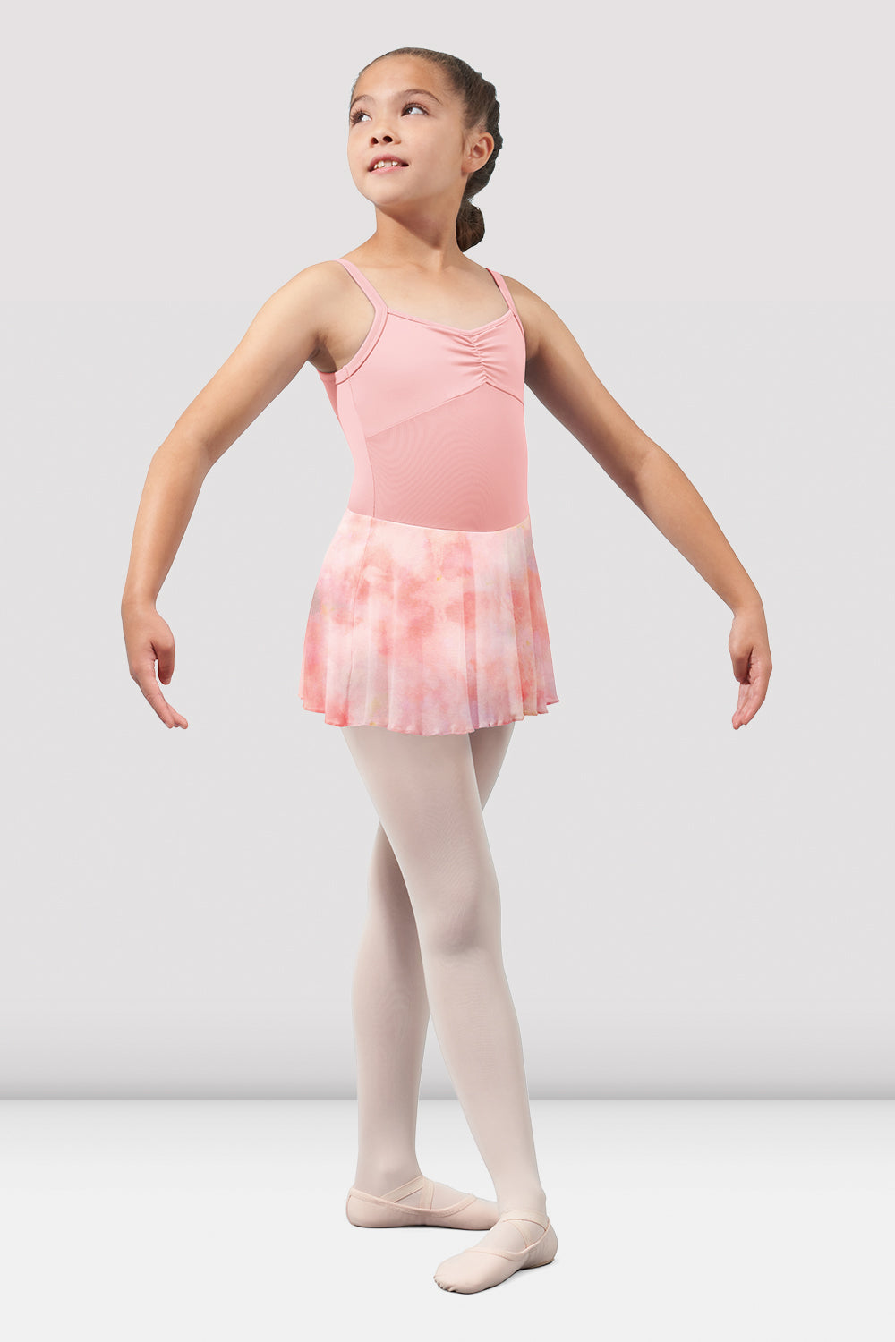 Girls Mirella Watercolor Camisole Skirted Leotard - Ballet Dancewear for Toddlers & Kids - Perfect for Ballet Class, Recitals & Dance Performances