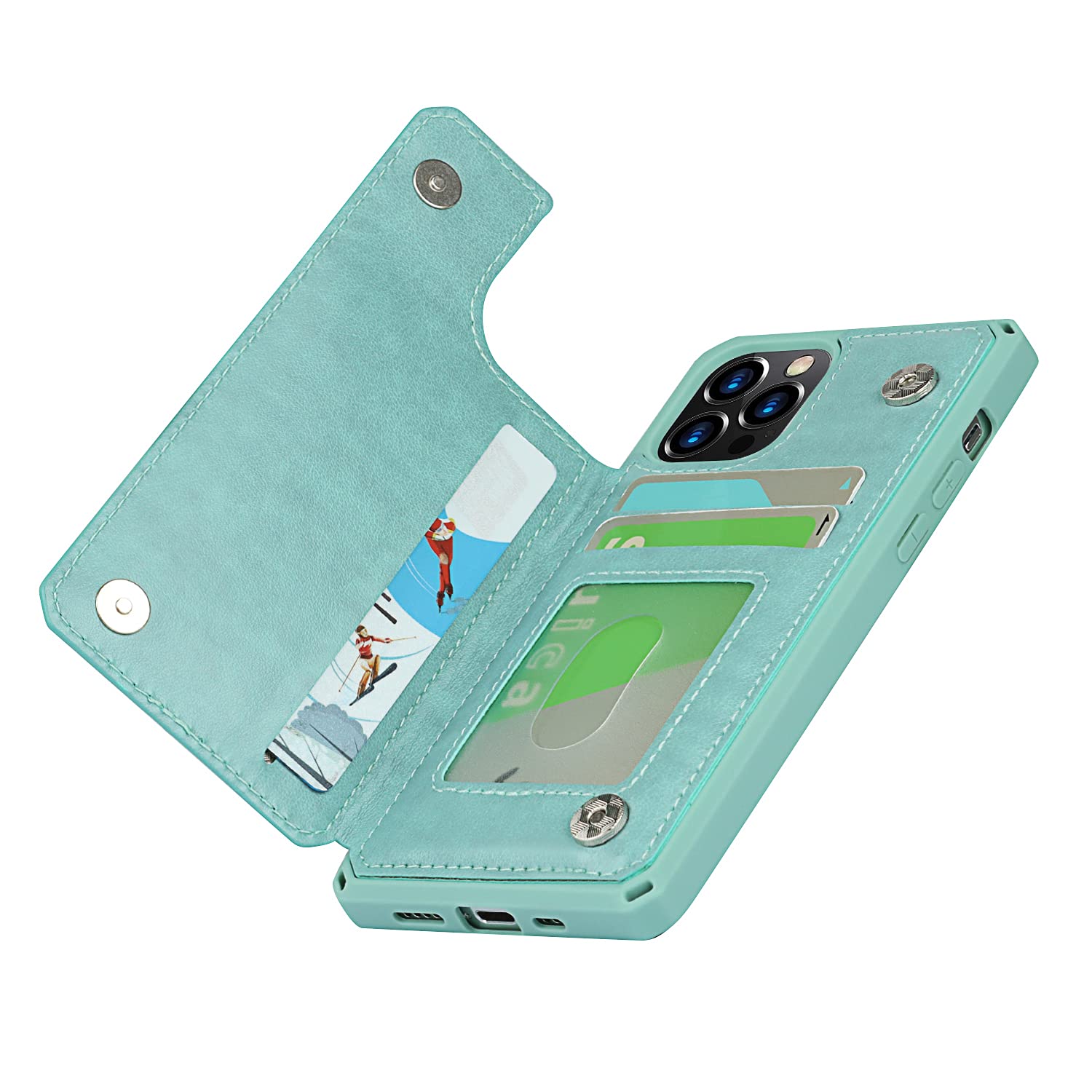 Premium Leather Wallet Case for iPhone 12/12 Pro (6.1
