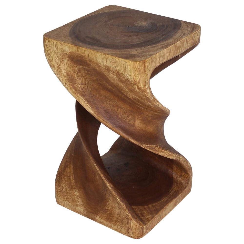 Haussmann Wood Double Twist Stool Table - 12