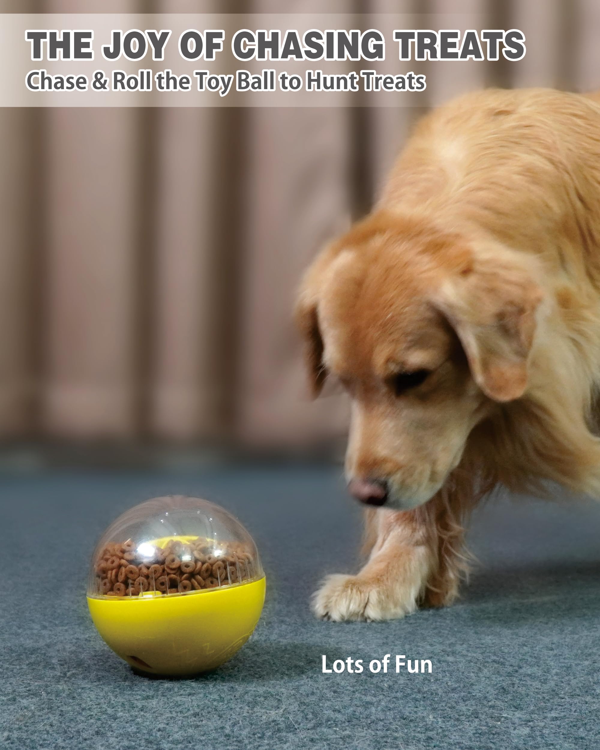 Interactive Dog Treat Toy - Mental Stimulation & Boredom Relief for Dogs - Food Enrichment Puzzle Toy for Busy Pets - Perfect for Training, Chewing & Playtime at Home