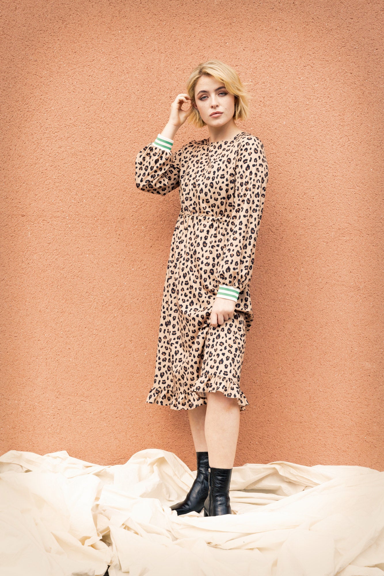 Stylish Leopard Print Diana Dress for Women - Perfect for Parties, Dates & Casual Outings