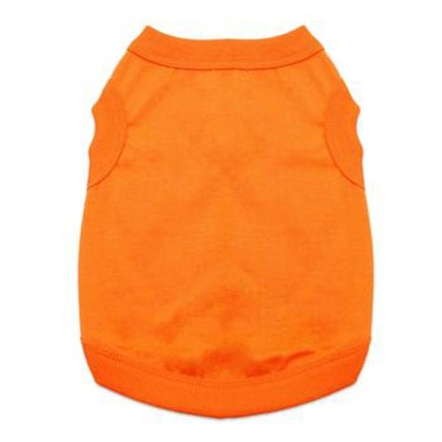 Premium Cotton Dog Tank Top - Sunset Orange Color - Comfortable & Breathable Pet Apparel for Summer Outdoors & Playtime