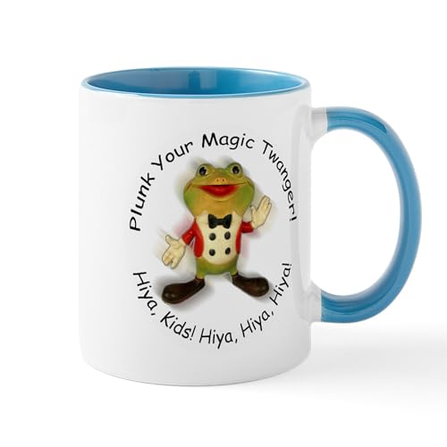 White/Blue Inside - Froggy Mugs