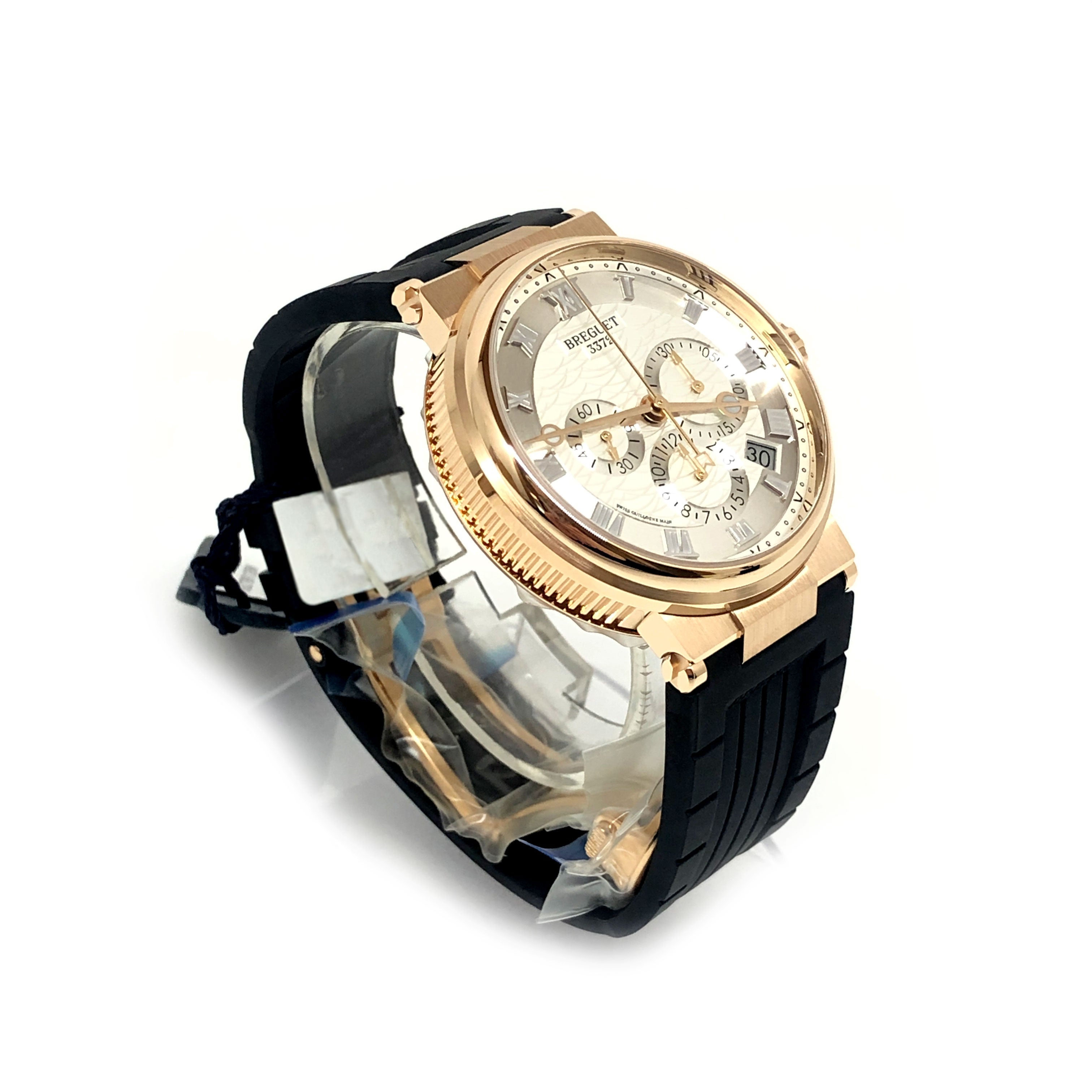 Breguet Marine 5527 Chronograph 18K Rose Gold Men's Luxury Watch - Elegant Timepiece for Business, Formal Events & Special Occasions