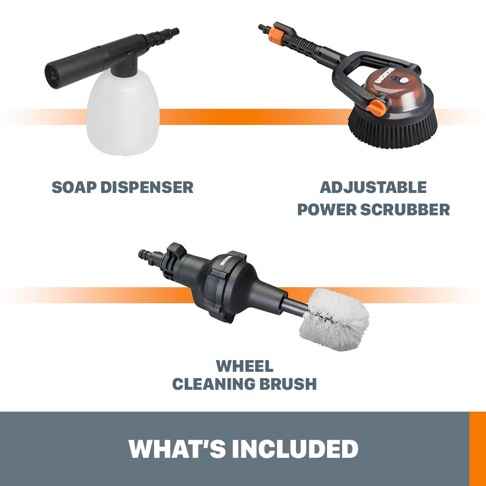 WORX Hydroshot WA4071 Auto & Boat Cleaning Kit with Nozzles & Accessories - Perfect for Car Washing, Marine Cleaning & Outdoor Use
