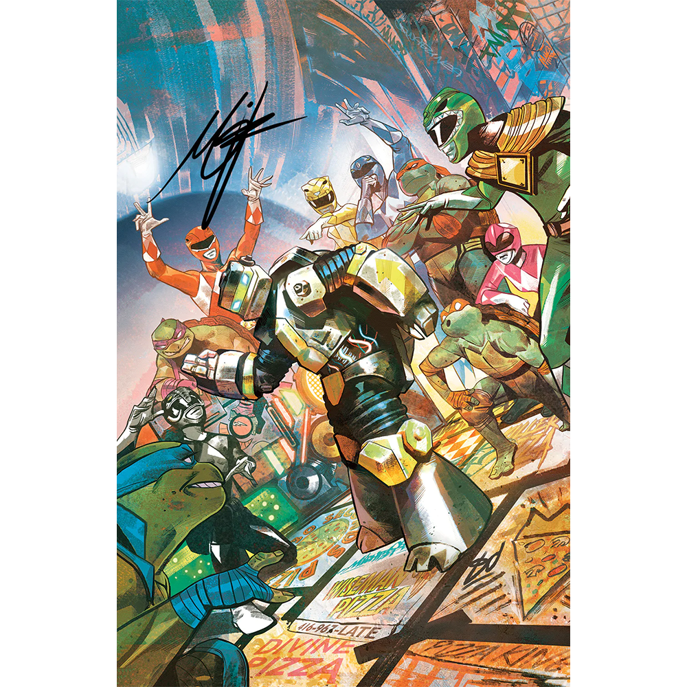 Mighty Morphin Power Rangers vs Teenage Mutant Ninja Turtles #1 Metalhead Exclusive Variant Comic - Collectible Action Figure for Fans & Display - Perfect for Comic Conventions, Shelves & Gift Giving