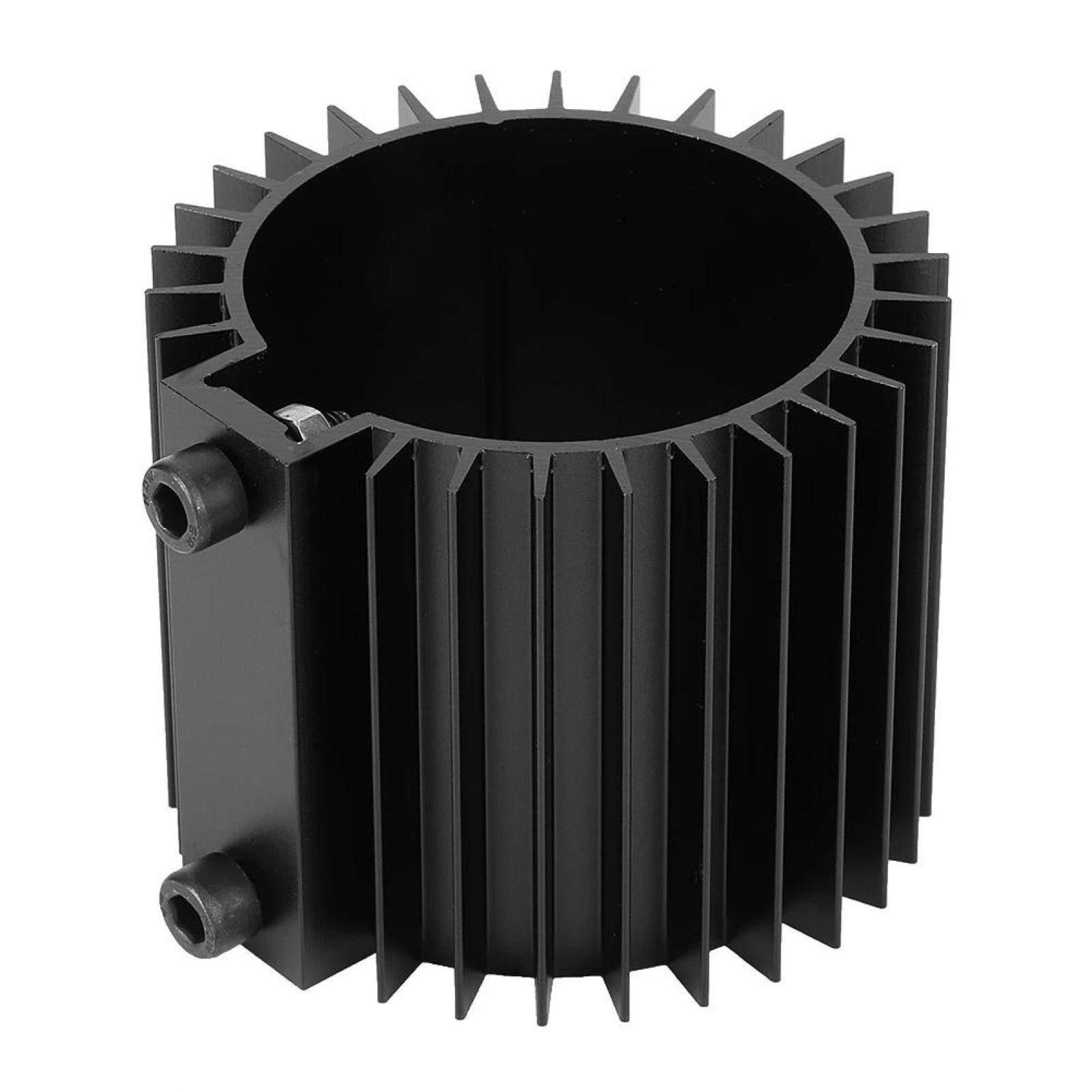 Universal Aluminum Alloy Heat Sink Cover for Car Engine Oil Filter Cooler - Durable Motor Mount Accessory (Black) | Perfect for Automotive Cooling System Protection & Performance Enhancement