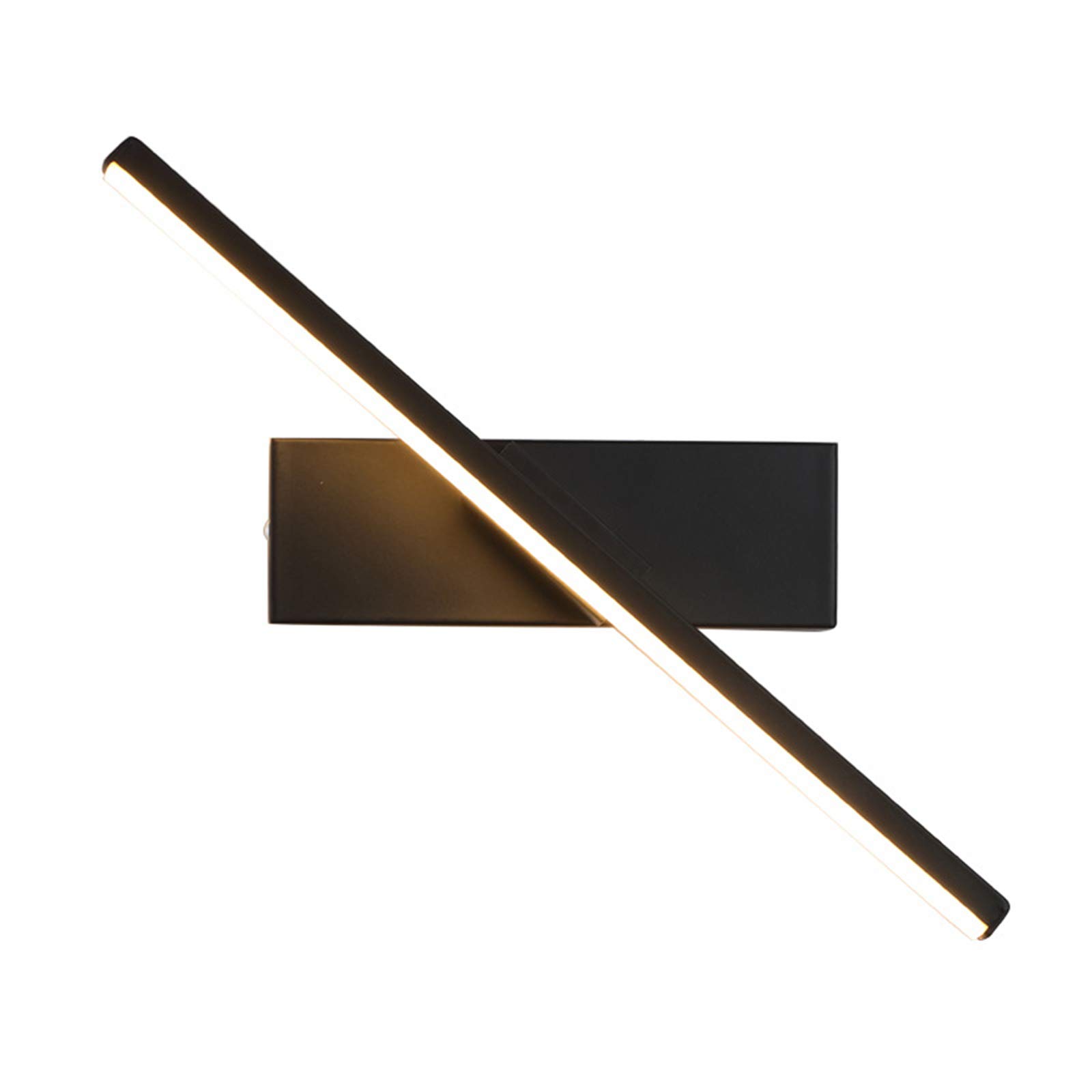 N-life Wireless LED Wall Sconces - Adjustable Swivel Head Bedroom Wall Lights, Warm White Indoor Lighting Fixtures for Living Room, Bathroom, Hallway | Modern Home Decor & Ambient Lighting Solution
