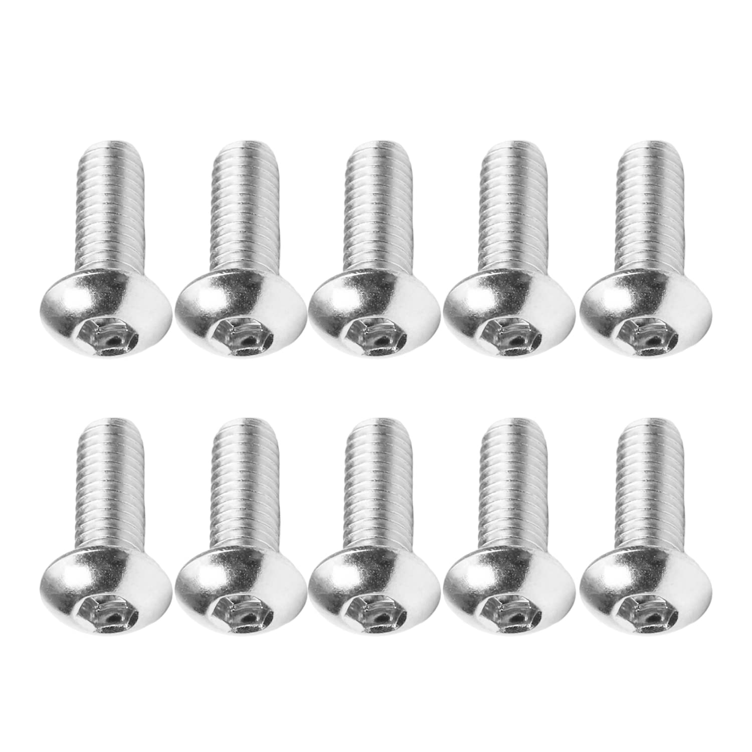 M3x8mm Hex Socket Head Machine Screws (100Pcs) - Carbon Steel Fasteners for Furniture Assembly