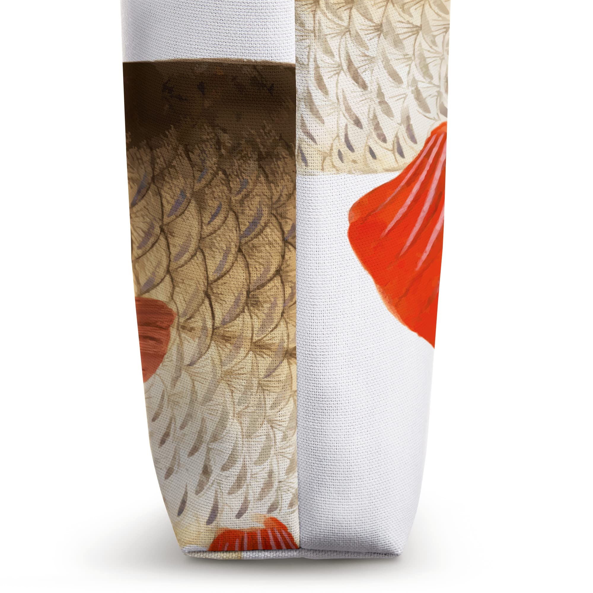 Rudd Fish Tote Bag - Durable & Stylish Reusable Shopping Bag for Groceries, Beach, and Farmers Market - Eco-Friendly Cotton Canvas Carryall with Unique Fish Design