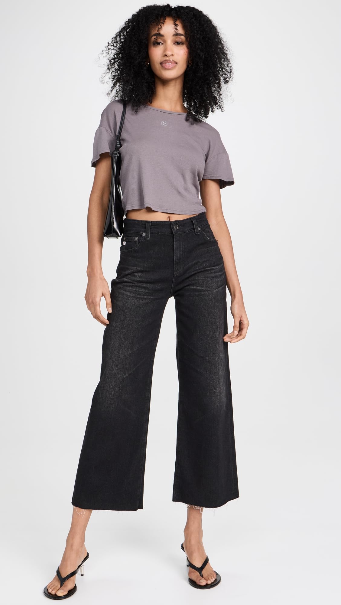 AG Adriano Goldschmied Women's Saige High-Rise Wide Leg Jeans - Stretch Denim Pants for Casual & Office Wear | Comfortable Everyday Outfit for Women
