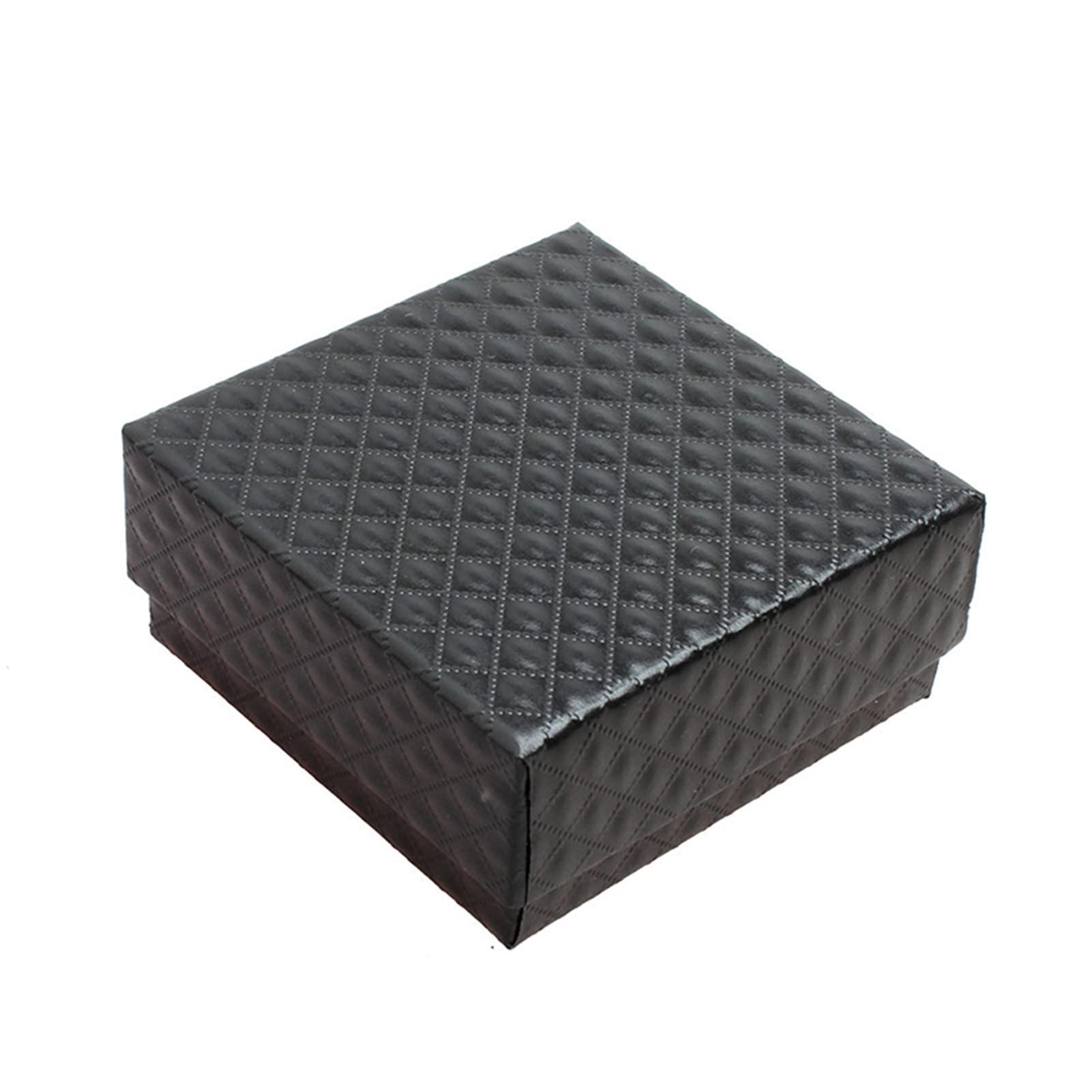VALINK Square Jewelry Gift Box Set - PU Leather Earrings Necklace Bracelet Storage Case 7.1x7.1x3.5cm (Random Color) - Perfect for Wedding, Birthday Gifts & Jewelry Organization
