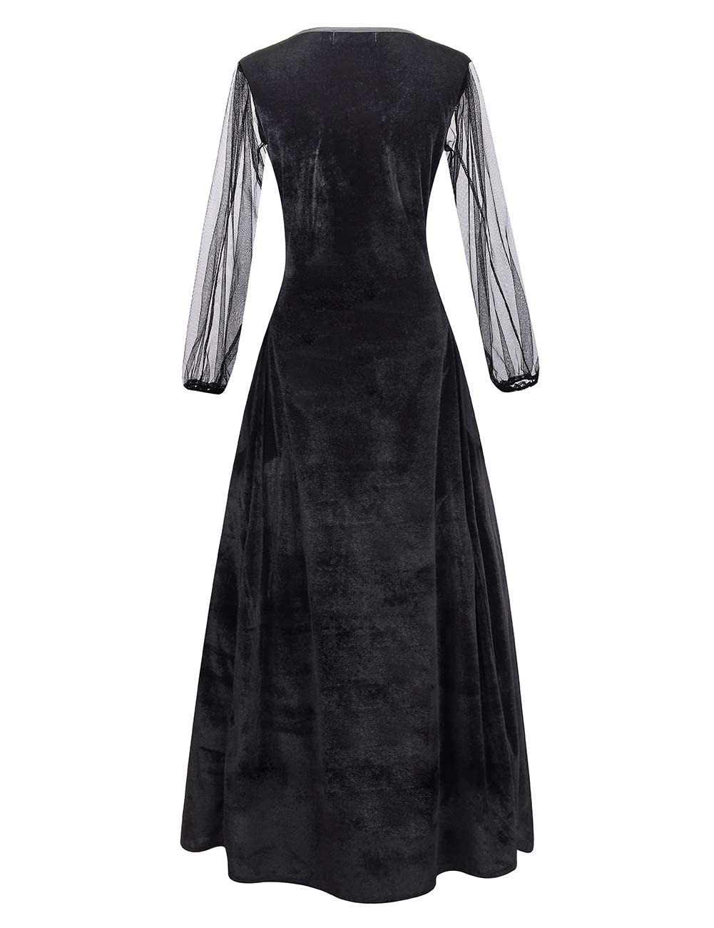 Wicked Witch Costume for Women - Purple Long Sorceress Dress with Cape | Halloween Cosplay, Witch Party, Themed Events & Costume Contests