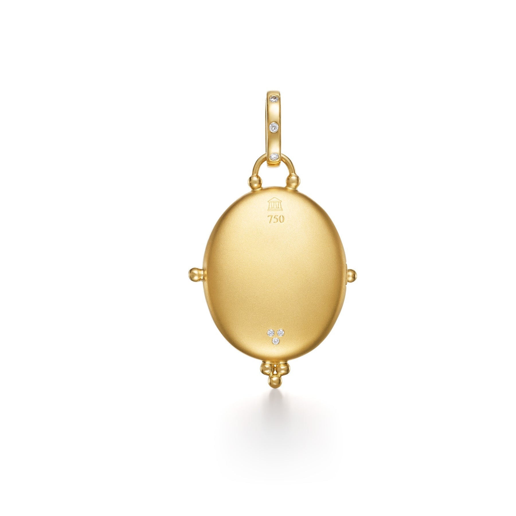 Temple St. Clair Pink Sapphire Small Primavera Locket Necklace - Elegant Rose Gold Pendant for Women, Perfect for Valentine's Day Gifts & Special Occasions