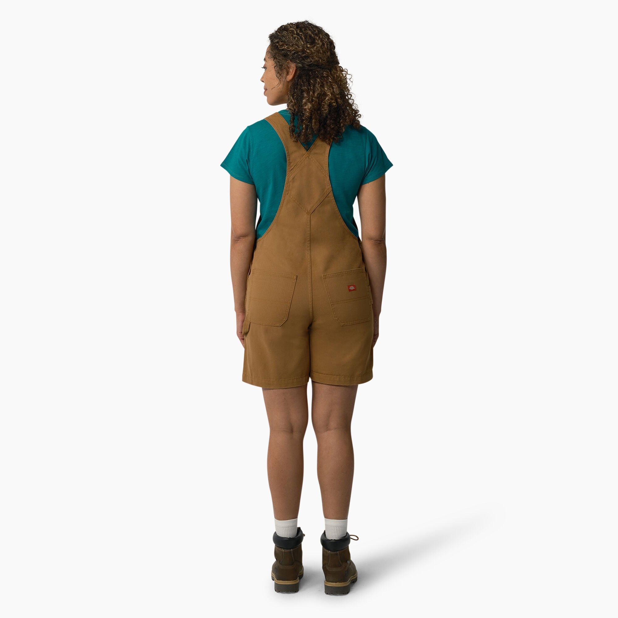 Dickies Women's Relaxed Fit Bib Shortall - Comfortable Denim Overalls for Work & Casual Wear | Perfect for Gardening, DIY Projects & Everyday Outfits