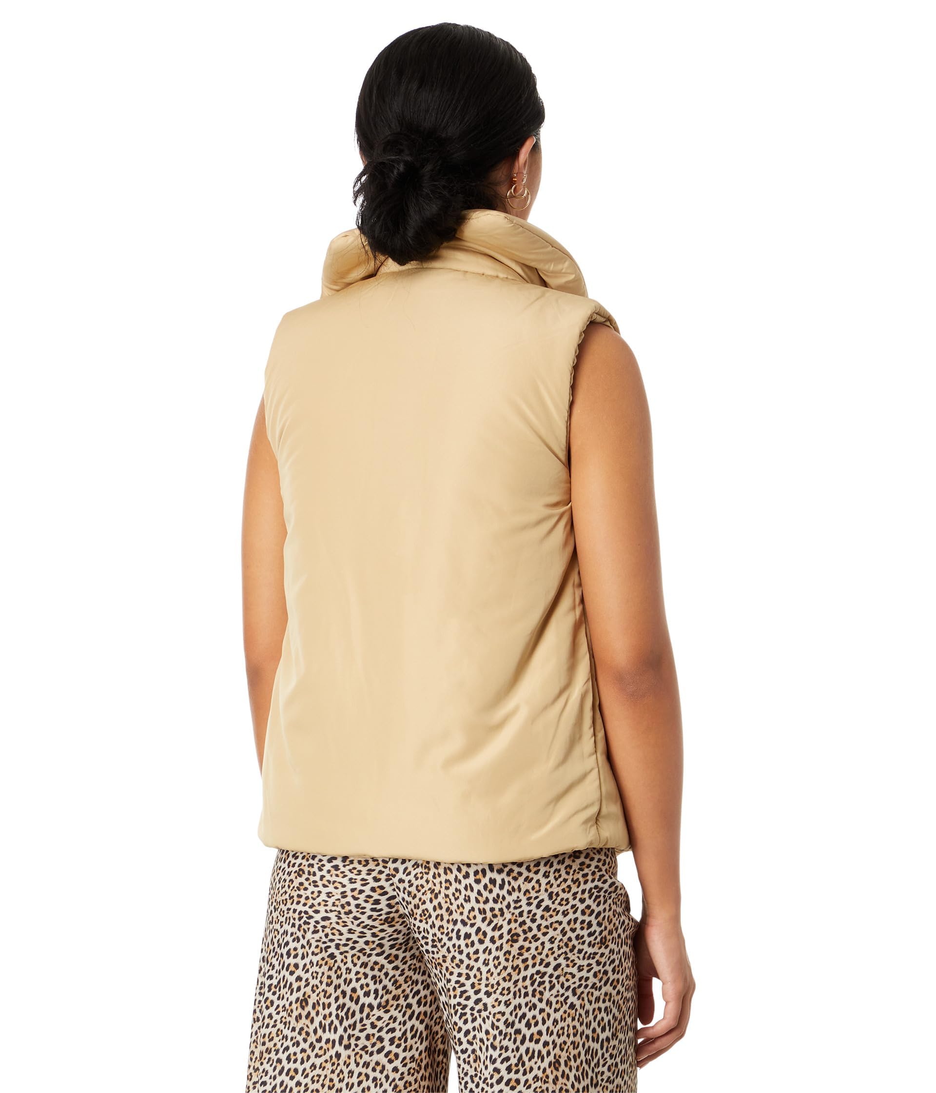 Norma Kamali Sleeveless Sleeping Bag Vest - Women's Lightweight Puffer Vest for Winter, Travel & Outdoor Activities