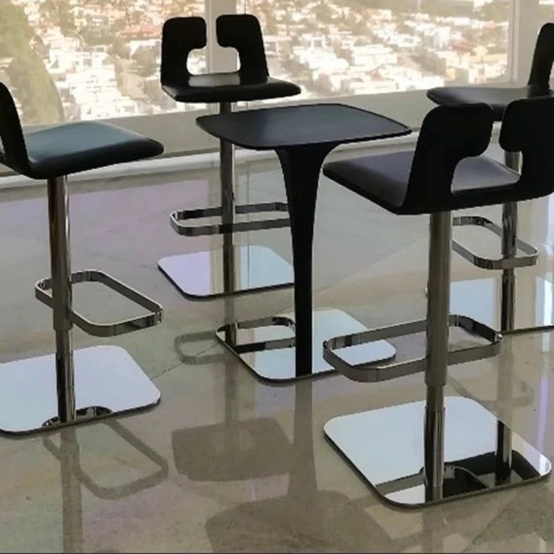 Swivel Bar Stool for Kitchen Island - Adjustable Height Counter Stool with Padded Seat - Perfect for Breakfast Nook, Home Bar & Dining Room Decor