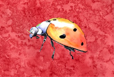 Ladybug Print Red Fabric Placemat - Cute Dining Table Decor for Kitchen, Party, and Home Decor