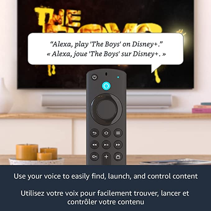 Fire TV Stick 4K Max Streaming Device with Alexa Voice Remote Pro - Watch Movies, Play Games & Smart Home Control
