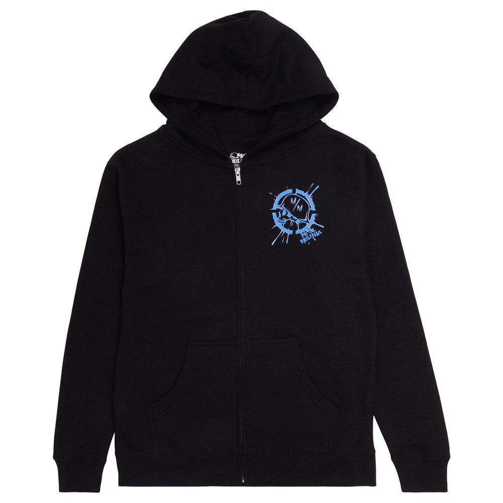 Metal Mulisha Boys Splat Zip Hoodie - Cool Graphic Pullover Jacket for Skateboarding & Streetwear Style | Perfect for School, Skate Parks & Casual Outings