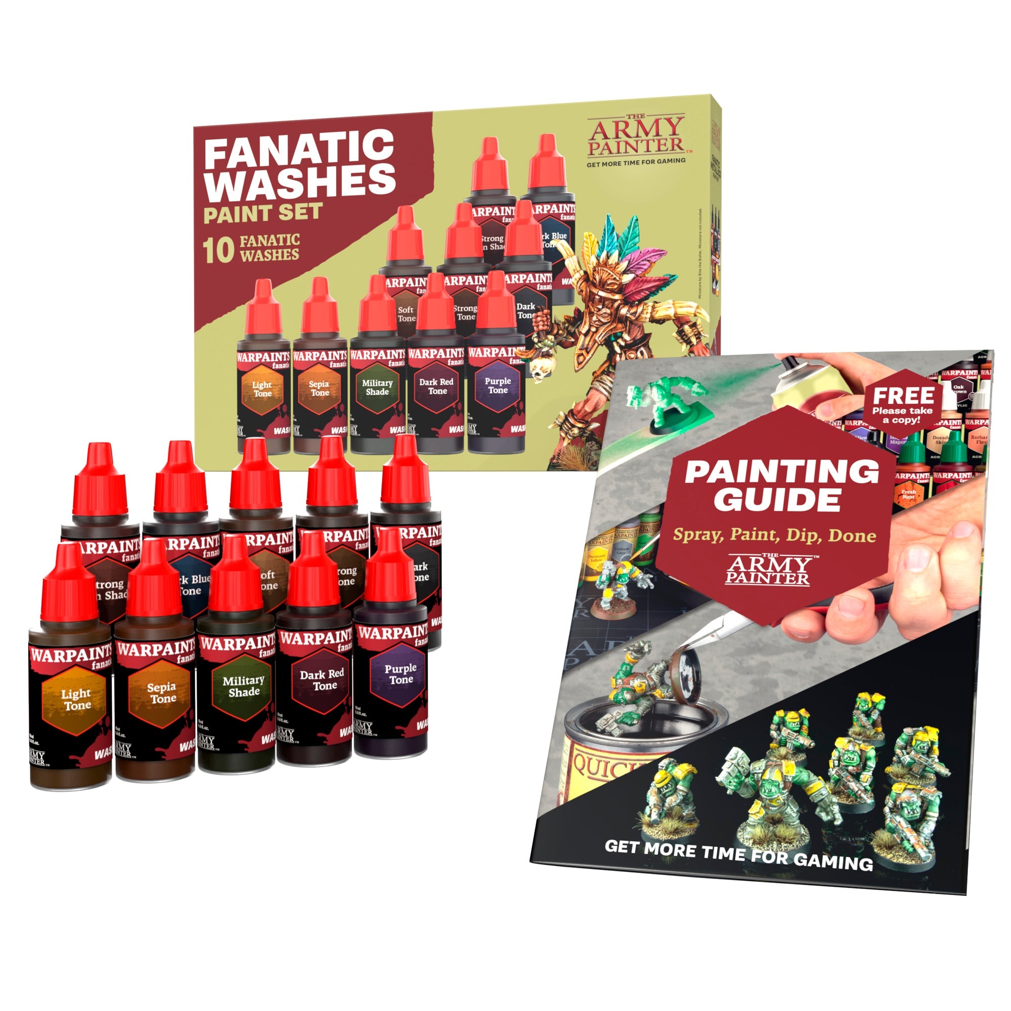 Warpaints Fanatic: Premium Washes Paint Set for Miniatures & Models - Perfect for Wargaming, Tabletop RPGs, and Hobby Painting