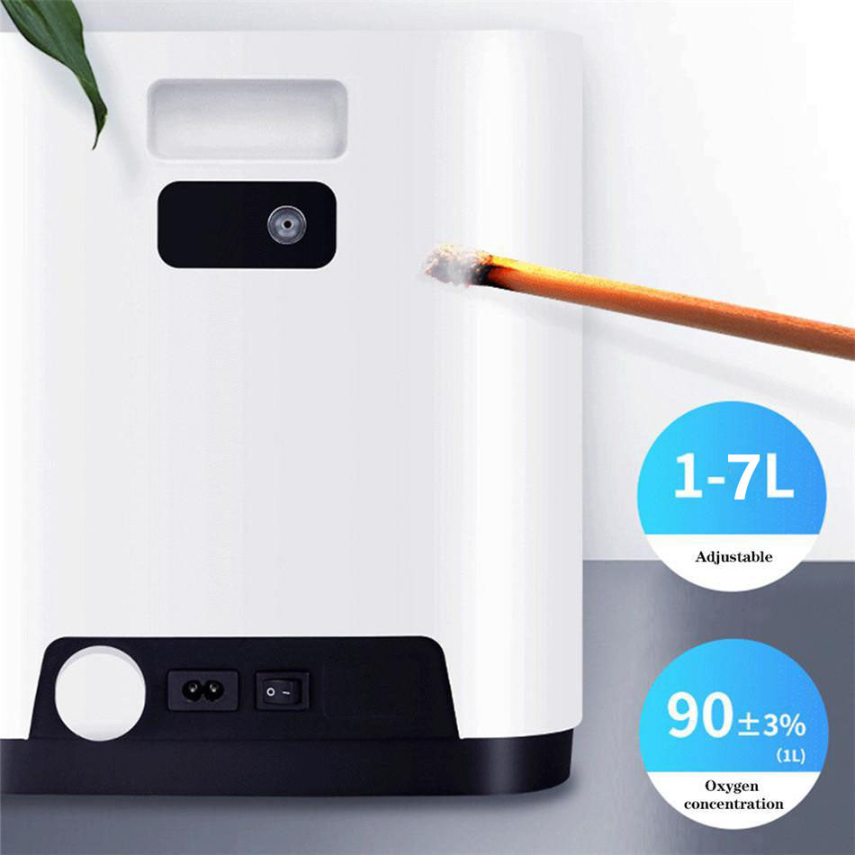 Best 6L/min Oxygen Concentrator Machine for Home Use - Portable O2 Generator with 1-6L Adjustable Flow, Ideal for COPD, Sleep Apnea & Travel - ZY-1Z Model
