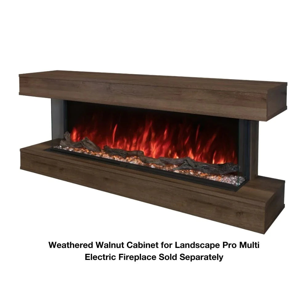Modern Flames Landscape Pro Multi-Sided Wall Mounted Cabinet - Stylish Storage Solution for Living Room, Bedroom & Office Decor