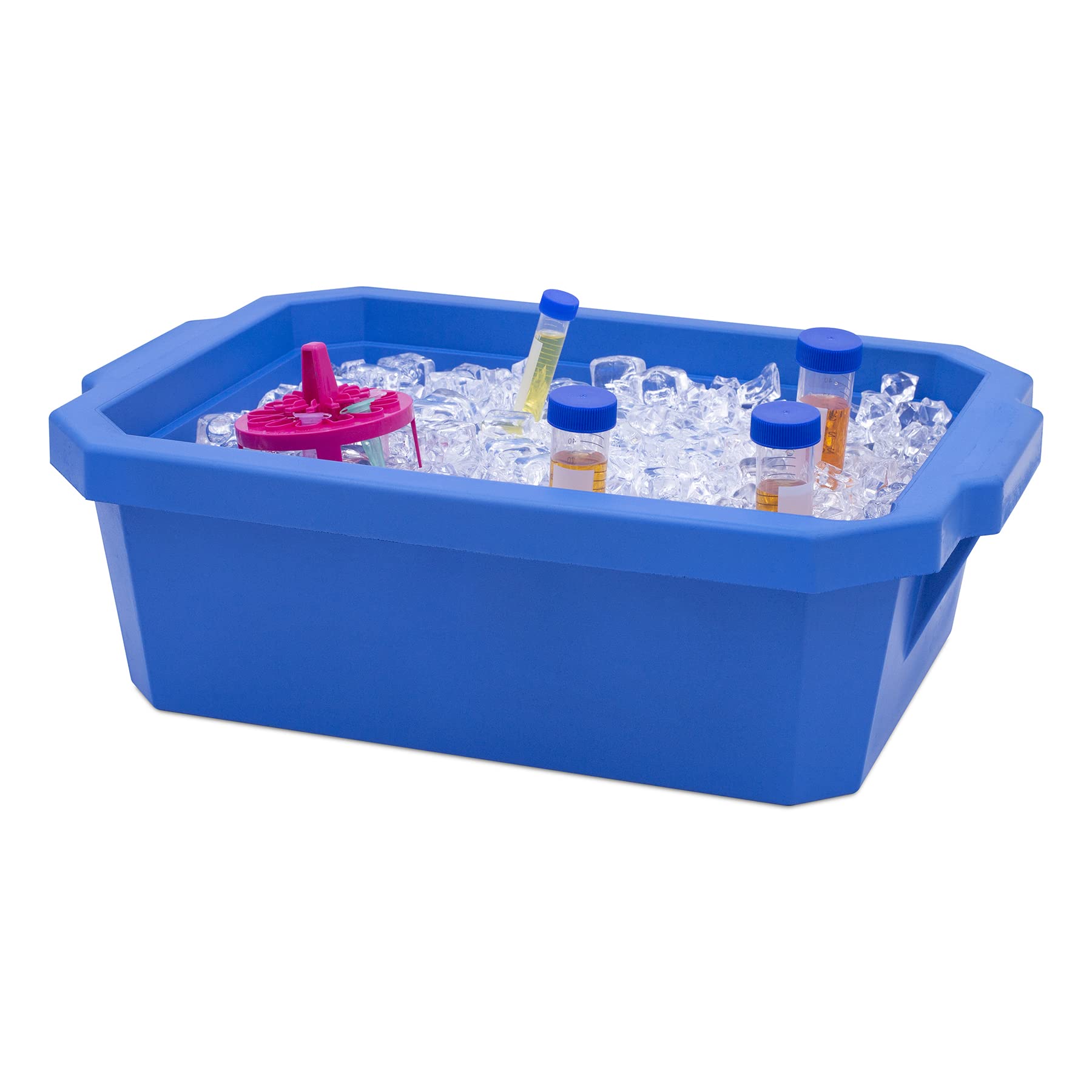 SP Bel-Art Magic Touch 2 High Performance Blue Ice Pan - 9.0 Liter Maxi Model with Lid (M16807-9101) | Reusable Ice Pack for Coolers, Medical Use & Outdoor Activities