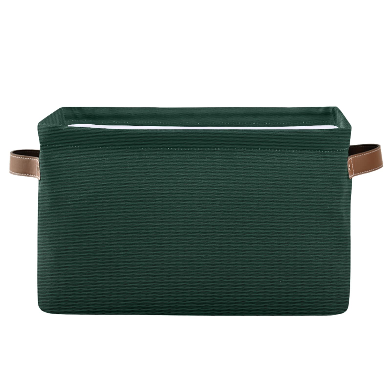 Hunter Green Storage Basket - Closet Organizer Bin, Cube Shelf Storage for Home & Office Organization - Perfect for Bedroom, Bathroom, and Laundry Room Storage