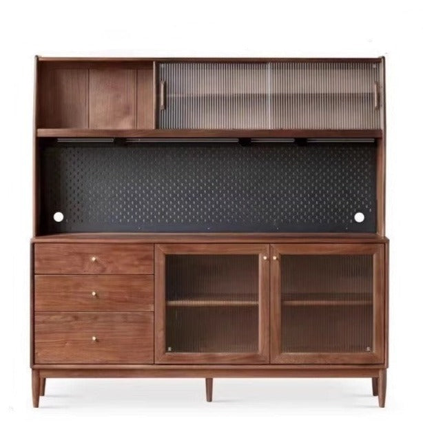 70.8х15.7х69.6 inch / 180х40х177 cm / Rich Dark Walnut color / sideboard + shelf + new Kelan electric rail