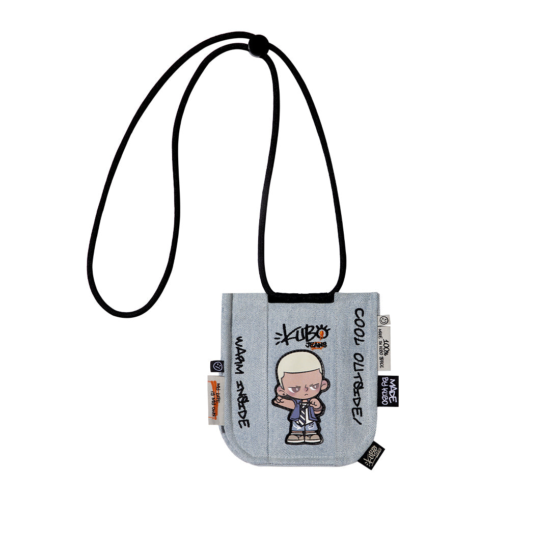 POP MART KUBO JEANS Series Mini Bag - Cute Denim Crossbody Purse for Women | Perfect for Daily Use, Shopping & Travel Accessories