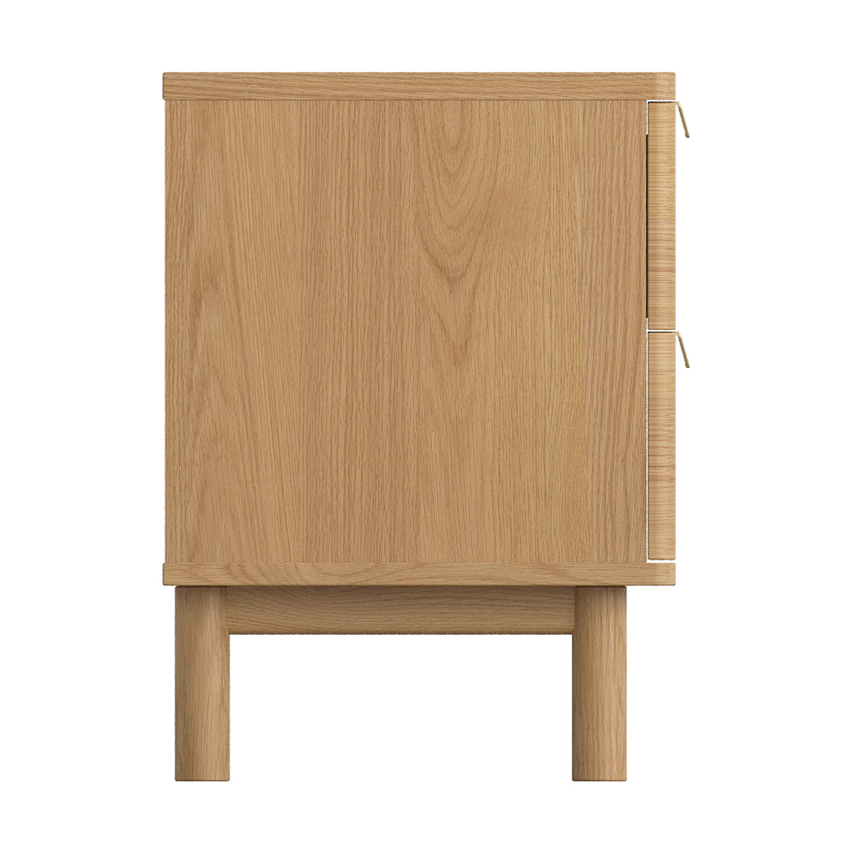 Modern Wooden Brooks Bedside Table with Storage - Nightstand for Bedroom, Living Room, or Office - Perfect for Lamps, Books, and Alarm Clocks