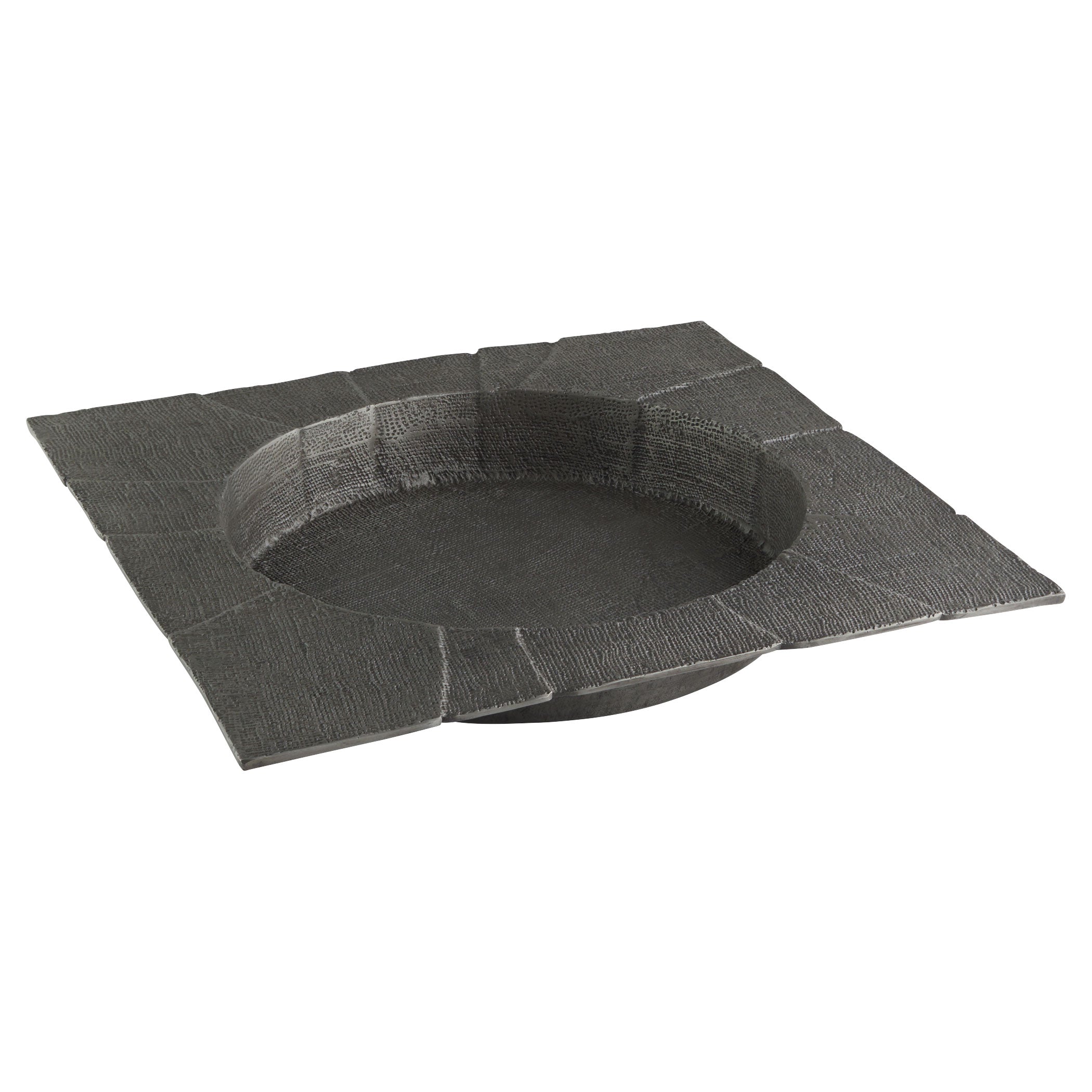 **Cyan Design 11658 Baxter Tray - Antique Pewter Small Decorative Serving Tray for Coffee, Tea, or Home Decor**