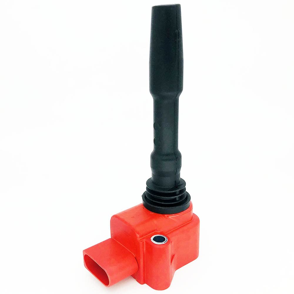 4 Pcs DMCOIL Red High Performance Ignition Coil Packs Compatible With PORSCHE 718 BOXSTER CAYMAN (982) AUDI VW SKODA SEAT 1.8T 2.0T 2.5T EA888 Engine 2013-2023 - Replaces OEM 9A260210401 - Perfect for Performance Upgrades & Engine Tuning