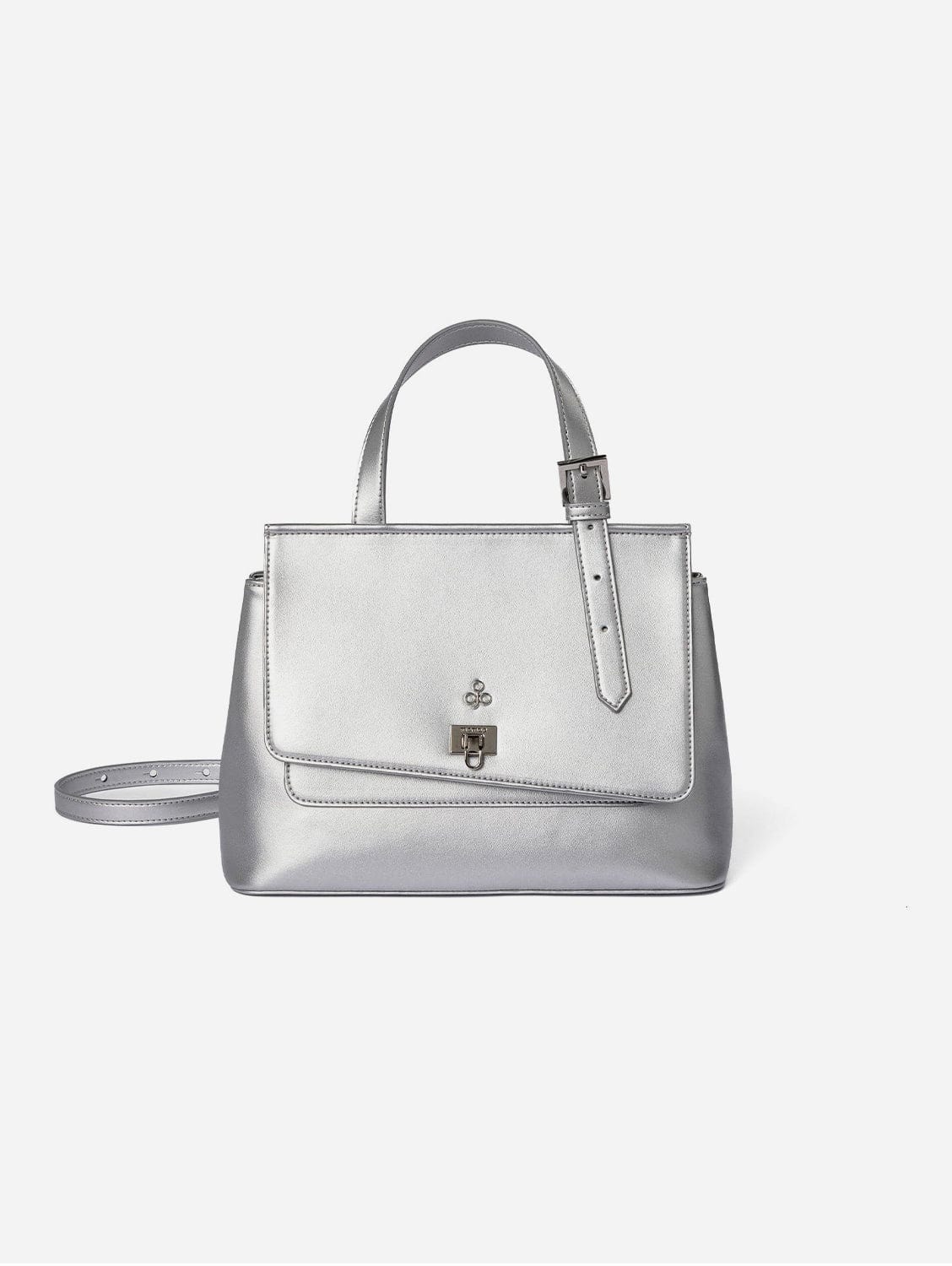Vegan Corn Leather Crossbody Bag for Women | Tecla S Silver | Perfect for Casual Outings, Travel & Everyday Use
