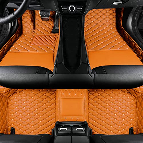 orange car floor mats