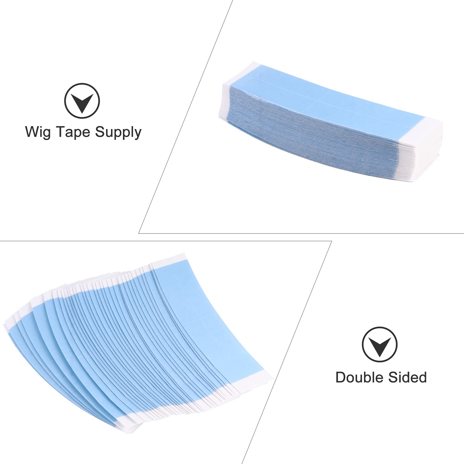 36pcs Double Sided Wig Tape - Strong Hold Lace Front Adhesive Strips for Wigs, Toupees & Hairpieces | Secure All-Day Wear for Cosplay, Costumes & Daily Use