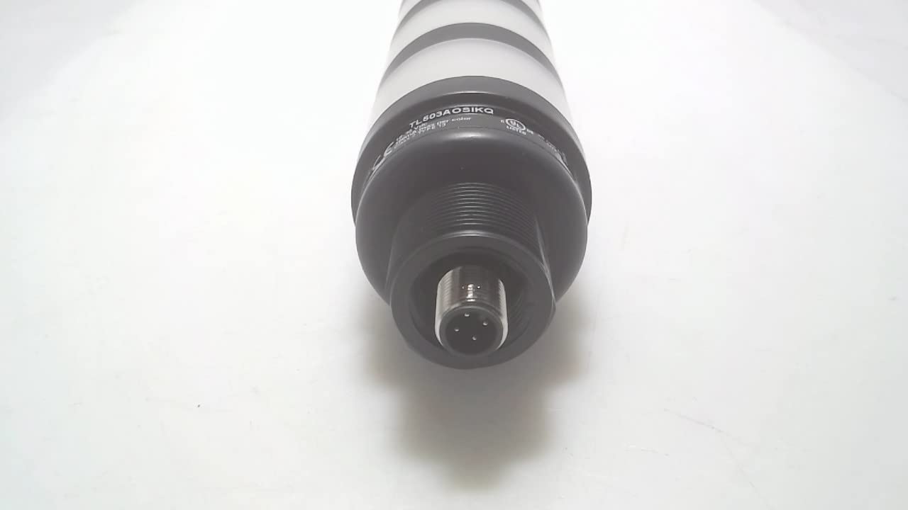 TL50 Pro Tower Light with IO-Link - Sealed Omni-Directional Audible Alarm, Volume Adjustable, Black - Ideal for Industrial Automation, Warehouse Safety, and Machine Status Monitoring