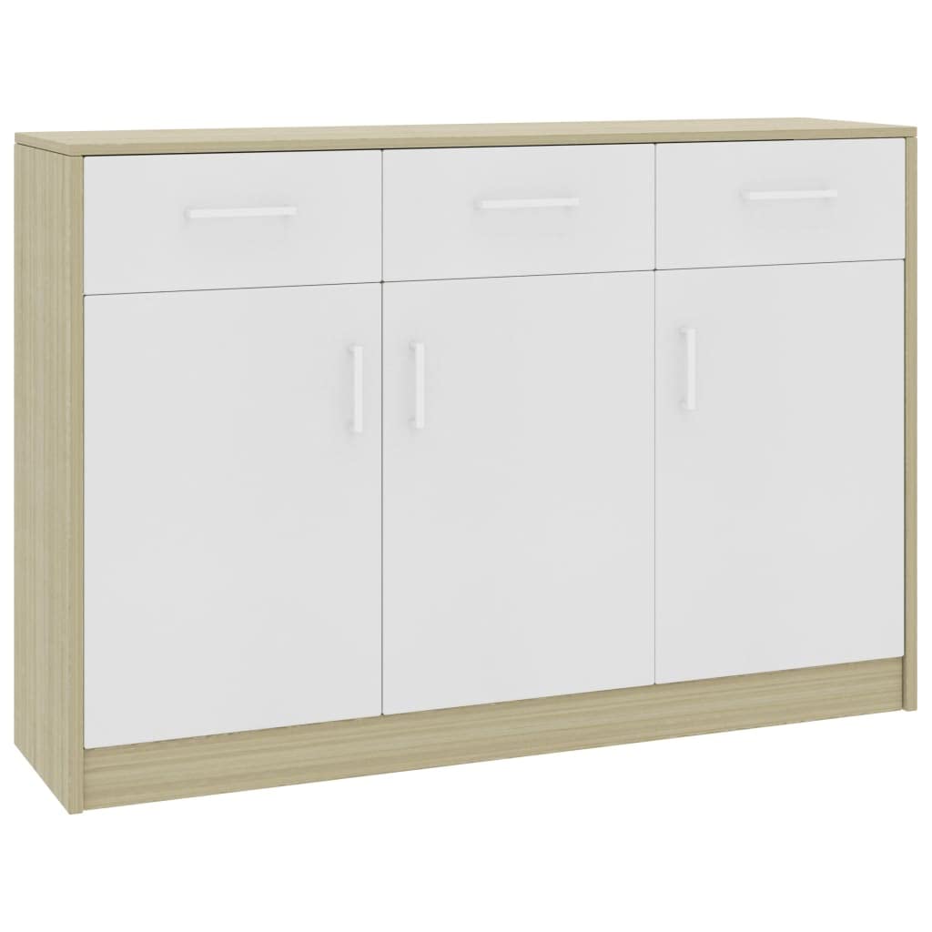 White & Sonoma Oak Floor Locker Cabinet - 43.3