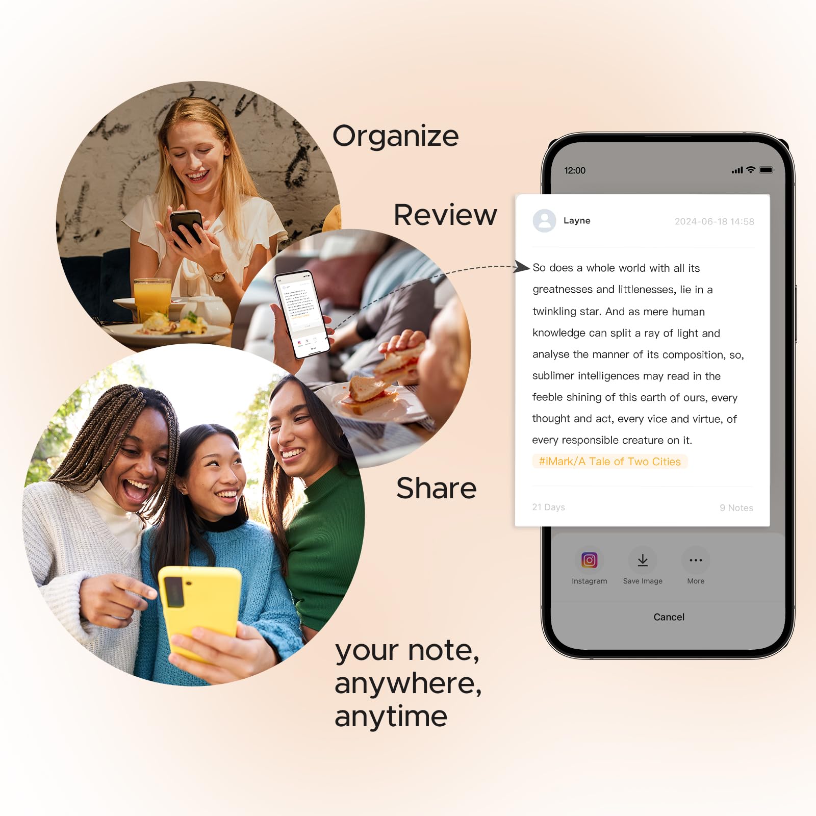 VYU iMark Reading Pen - Digital Highlighter & Book Marker for Reading & Annotation - Real-Time Sync to Digitize, Store & Share Notes - Perfect Gift for Students & Book Lovers - Ideal for Study Sessions, Research & Book Clubs