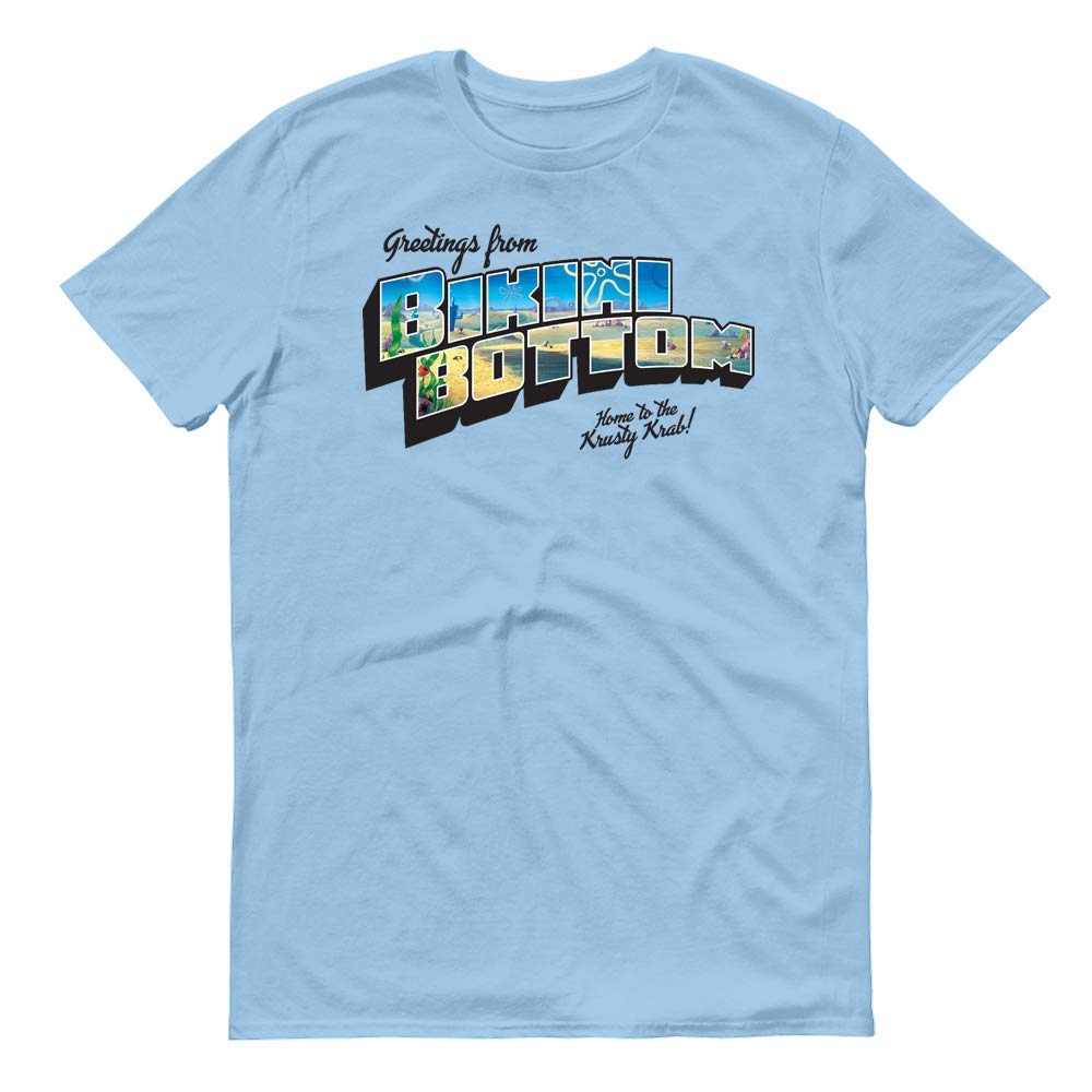 SpongeBob SquarePants 'The Sponge on The Run' Movie T-Shirt - Adult Short Sleeve Cotton Tee - Bikini Bottom Graphic Design - Perfect for Casual Wear, Cosplay & SpongeBob Fan Gifts