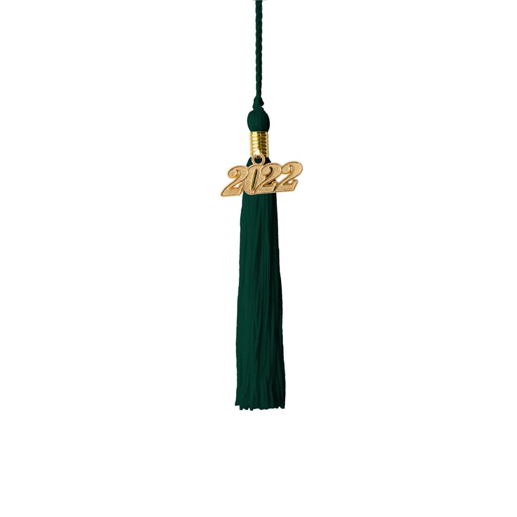 2022 Kindergarten Graduation Tassel with Gold Charm - Brown - Perfect for Preschool Ceremony, Photo Props & Keepsake Gifts