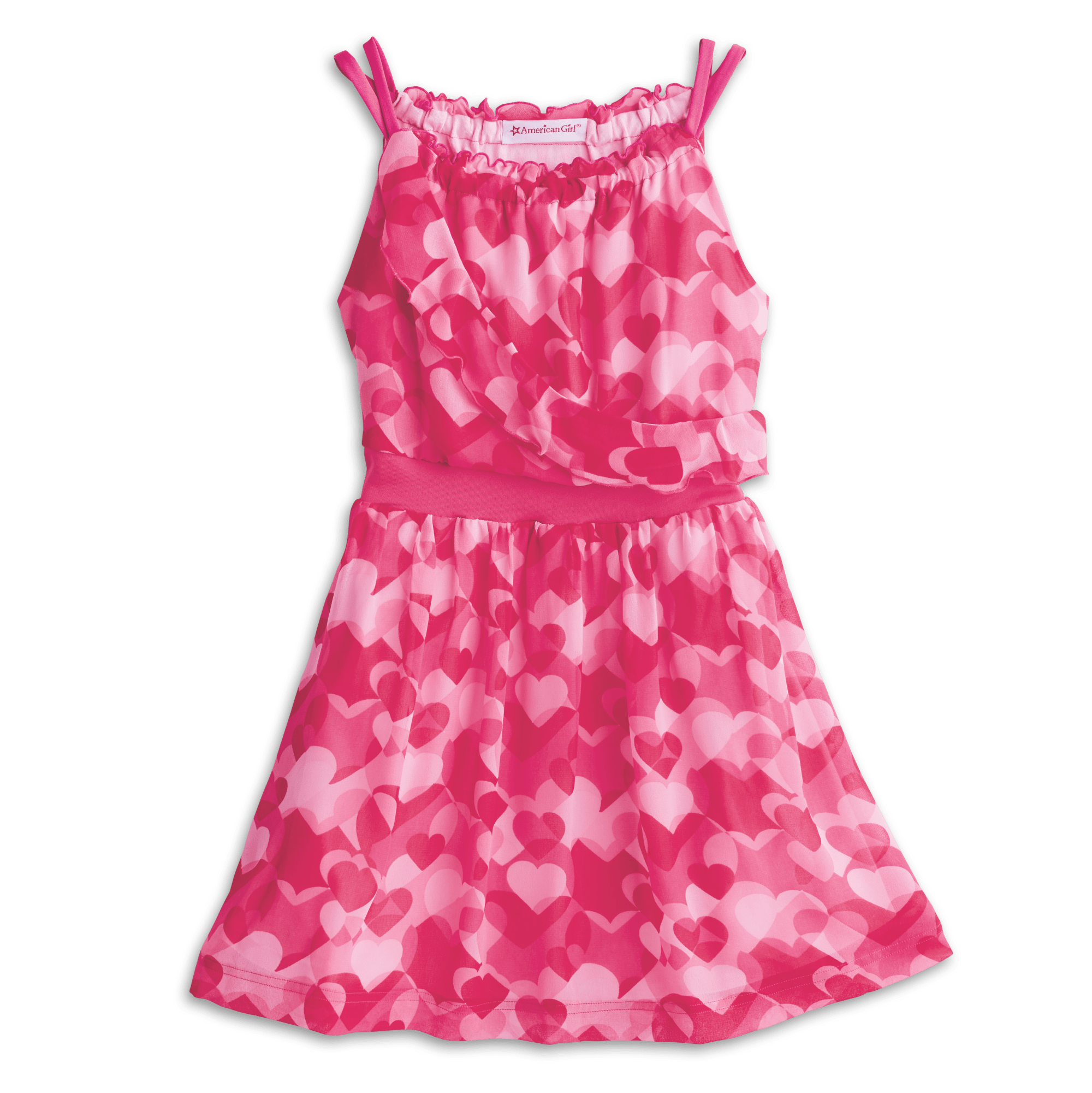 Red Hearts Ruffle Dress for Girls - Cute Valentine's Day Outfit for Toddler & Kids - Perfect for Parties, Photos & Special Occasions
