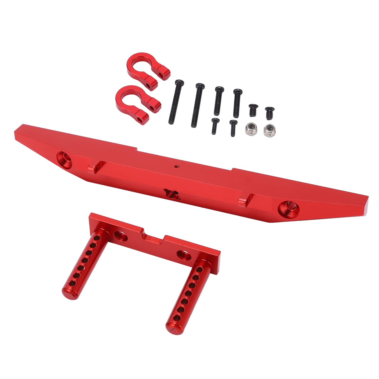 Shanrya Rear Bumper for RC Cars - Durable Corrosion Resistant Aluminum Alloy Anodized Bumper for 1/10 Scale Remote Control Vehicles | Perfect for Off-Road Racing & Crawler Protection