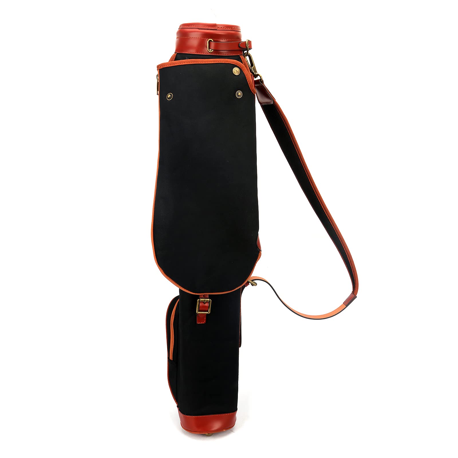 Vintage Golf Club Carry Bag - Durable Canvas & Leather Travel Case for Golf Clubs - Perfect for Golf Trips, Tournaments & Practice Sessions
